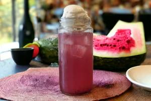 Refreshing Watermelon Icecream Soda