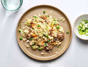 Beef Cantonese Rice with Vegetable