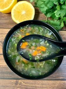 Vegetables Lemon Coriander Soup