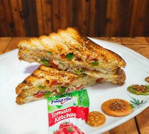 Corn Cheese Grilled Sandwich