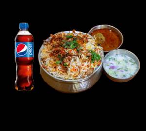 Chicken Biryani With Pepsi 250ml