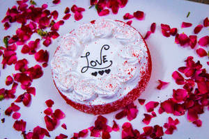 Red Velvet Rose Cake