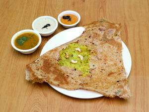 Onion Rava Masala Dosa