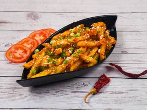 Honey chilli potato                                                               