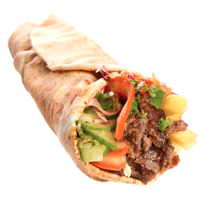 Cheese Chicken Shawarma Without Salad