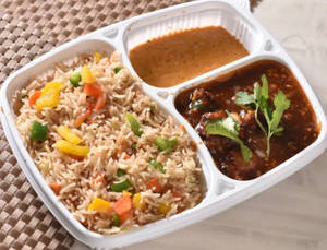 Veg Manchurian With Veg Chilli Garlic