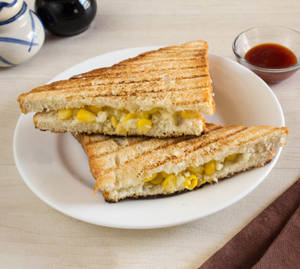 Corn Cheese Grilled Sandwich