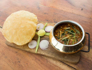 Chole Bhatura With Extra Bhatura N Extra Chole
