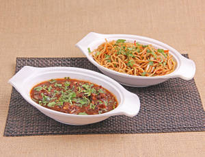 Veg Manchurian Noodles