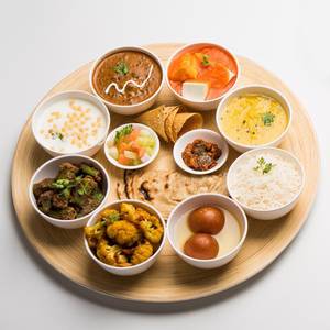 North India Thali with aloo 65 roll