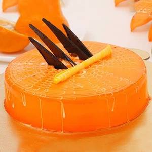 Orange Fresh Cream Cake  1/2 Kg