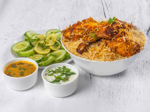 Hyderabadi Dum Chicken Biryani                                                       