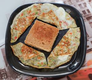 Omelette N Brown Bread [12gm Protein]