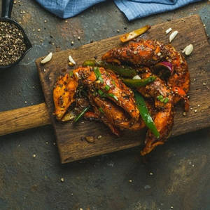 Pepper Garlic Crab Whole