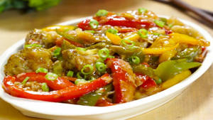 Crispy Veg With Garlic Souce
