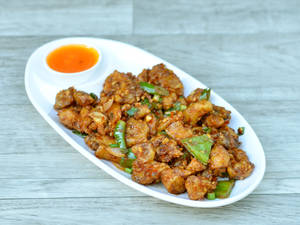Dry Chilli Mushroom