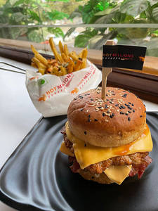 Chicken Bacon Cheese Burger