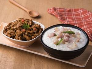 Curd Rice + Kozhi Chukka