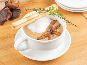 Wild Mushroom & Thyme Cappuccino Soup