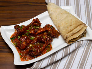 Drums Of Heaven (4 pcs) With 2 Rumali Roti