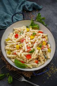 Veg Alfredo Pasta (Penne)