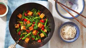 Tofu With Greens In Mild / Hot Garlic / Pepper Garlic Sauce