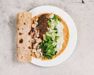Falafel And Cottage Cheese Wrap