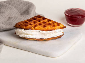 Strawberry Creamcheese Waffle Sandwich