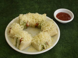 Veg Club Cheese Sandwich