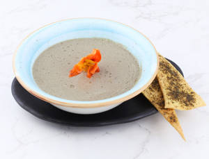 Zaatar Marinated Three Mushroom Soup