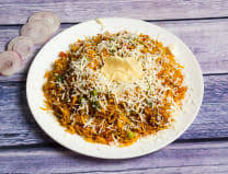Jain Pulao with Amul Butter