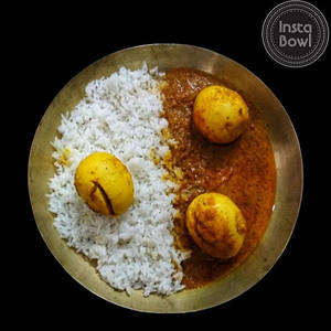 Egg Curry - Rice Bowl