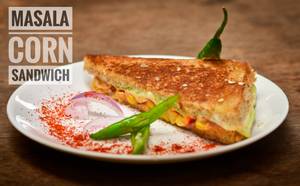 Masala corn sandwich