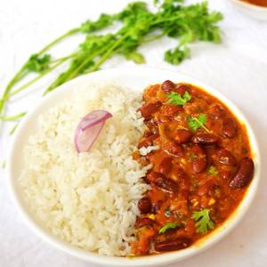 Rajma + Chawal / 3 Rotis + Achaar + Papad + Salad