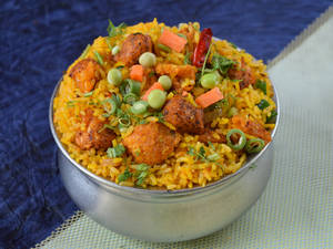 Veg Manchurian Fried Rice