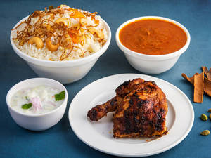 Ghee Rice With 1/4 Grill Chicken