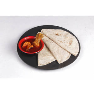 Rice Or Roti (3 Pcs)  Or Paratha (2 Pcs) With Chicken Curry (4 Pcs)