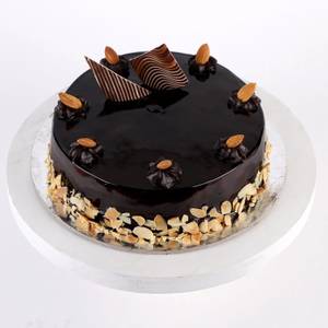 Eggless Choco Almond Cake