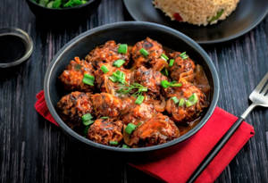 Chicken Manchurian Dry (8 Pcs)
