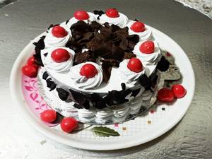 Eggless Black Forest Flaxe Cake                                                              