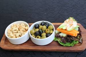 Warm Marinated Olives, Salted Cashew