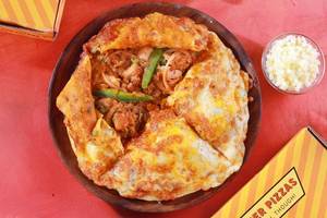Cheese Burst Rarah Chicken Stuffed Pizza + Free Coke (250 Ml)
