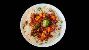 Chilli Paneer Rice