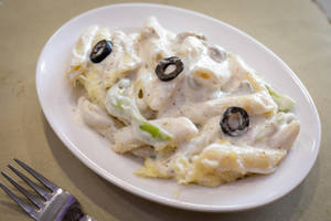 Veg Alfredo Pasta IN White Sauce