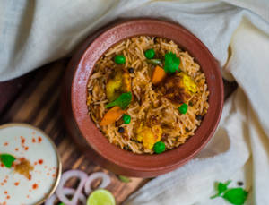 Veg Biryani + Raita