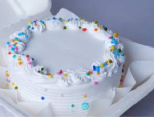 Vanilla Funfetti Bento Cake