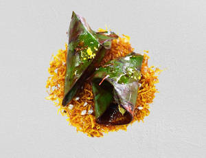 Meetha Patta [Saffron Chatni] Sada Paan [1 Ke 2 pcs]