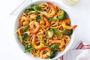 Prawn Schezwan Fried Noodles