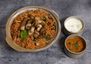 Mushroom Biryani       