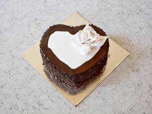Heart Shape Black Forest Cake(Eggless)